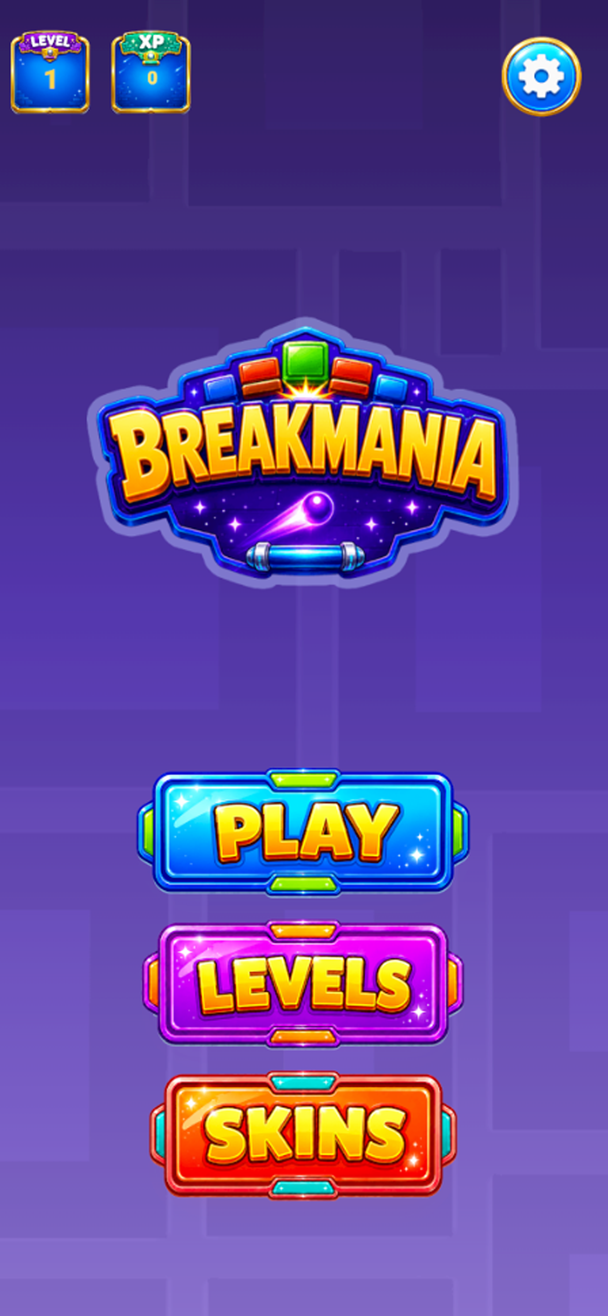 BreakMania screenshot home
