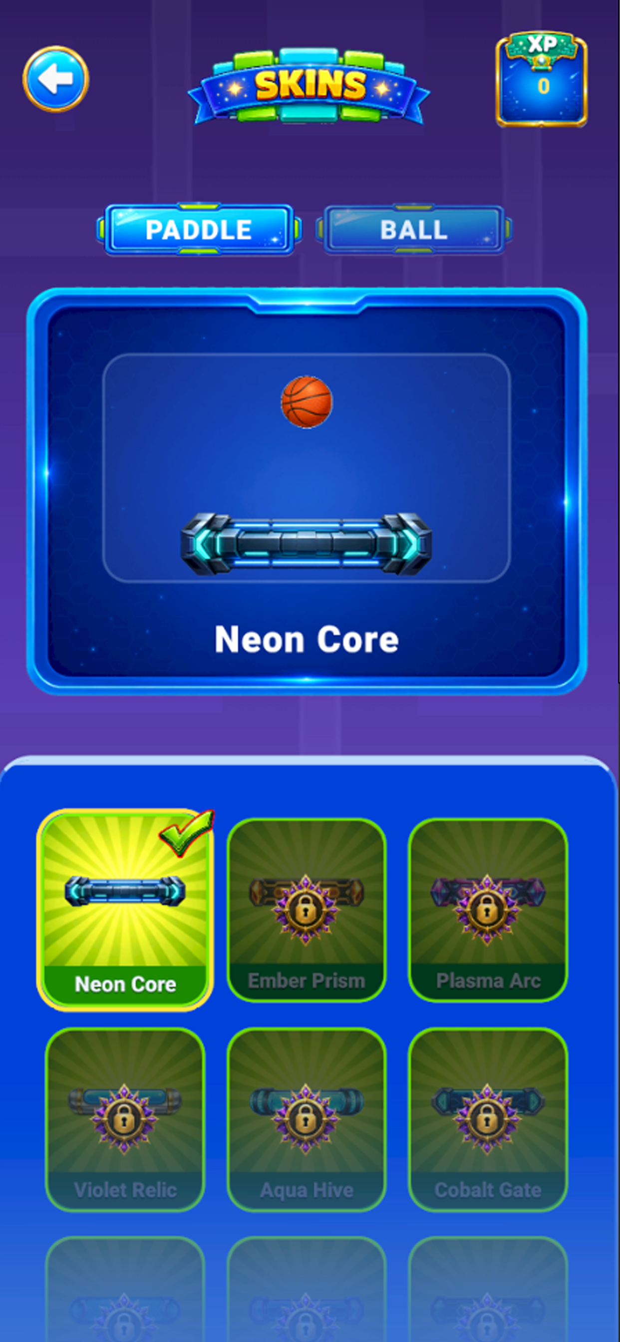 BreakMania screenshot skins